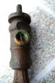 Antique Brass Cabinet Hardware Key Hole Cover - Lot Metalware photo 2