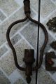 Antique Brass Cabinet Hardware Key Hole Cover - Lot Metalware photo 3