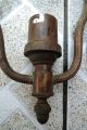 Antique Brass Cabinet Hardware Key Hole Cover - Lot Metalware photo 5