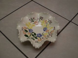 Antique Hand Made Porcelain Candy & Bouquet Dish photo