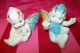 Vintage Pink Snowbaby Butterfly Fairy Figurines photo 5