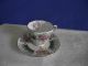 Grosvenor Bone Jackson&gosling Cup 2.  3 X 2.  6 Saucer 4.  9 X 0.  5 Floral Gold Cups & Saucers photo 1