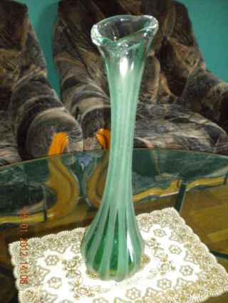 Decorative Big Floor Vase,  Large Tall Glass Vases Made In Italy. photo