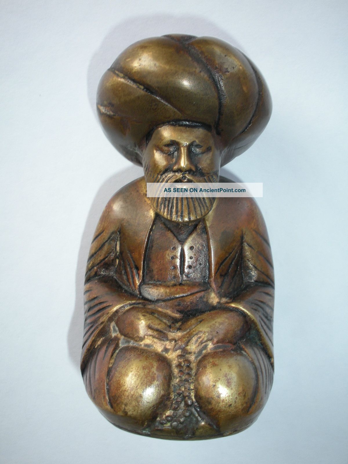 19th Century Or Earlier Islamic Persian Bronze Chess Haroun Al - Rashid Metalware photo