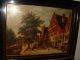 Large Old Oil Painting,  { Old Dutch Street Scene,  Is Signed And Finished Finely } Other photo 1