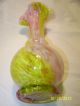 Vase Pink And Yellow Splater Glass Tag On Bottom Say End Of Day Appr.  At 145.  00 Vases photo 5