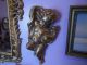 Vtg Gold Gilt Syroco / Homco Cherubs Angels Cupids Fancy Wall Decor 2 Plaques Other photo 4