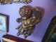 Vtg Gold Gilt Syroco / Homco Cherubs Angels Cupids Fancy Wall Decor 2 Plaques Other photo 7