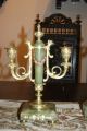 Gorgeous French Mantle Clock With Candle Holders - 1890 France Clocks photo 3