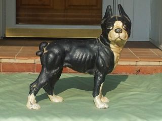 Antique Boston Terrier Door Stop - Excellent photo