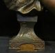 Lg Slave Girl Antique Spelter Bronze Art Nouveau French Sculpture Bust Figurine Metalware photo 6