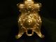 Pair Of French Gilded Christ And Mary Figurines 19th Century Metalware photo 6