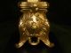 Pair Of French Gilded Christ And Mary Figurines 19th Century Metalware photo 7