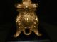 Pair Of French Gilded Christ And Mary Figurines 19th Century Metalware photo 8