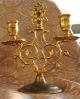 Russian Empire Bronze Candlesticks 2 (pair) Double Headed Eagles - Old Russia Metalware photo 1