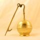 Rare Antique French Brass Hanging Whale Oil Lamp,  Mid - 19th C. Lamps photo 9