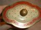 Western Germany Tin Vtg Lid W/ Knob Victorian Scene Metalware photo 1