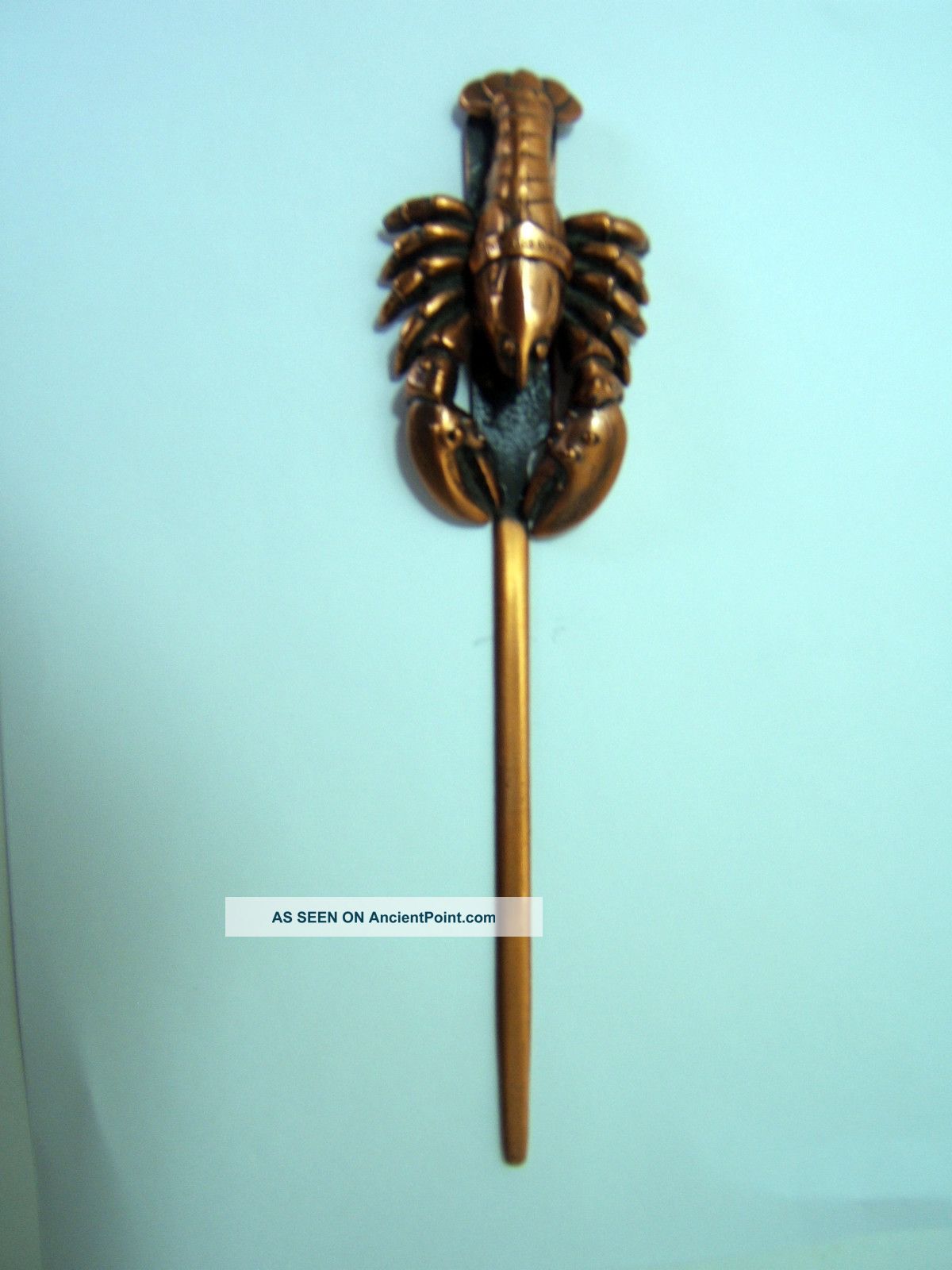 Antique Bronze Lobster Letter Opener/ Adv.  Ocean City,  N.  J.  / 9 1/8 