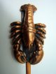 Antique Bronze Lobster Letter Opener/ Adv.  Ocean City,  N.  J.  / 9 1/8 