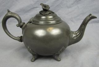 C.  1830 Best Britannia Pewter Tea Pot photo