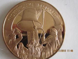 Three Brass Medal American Clipper,  Us Consitution,  Independence Declared photo