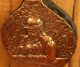 Circa Late 1800 ' S Early 1900 ' S Wood Bellow With Hand Hammered Copper Design Metalware photo 1