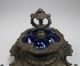 Antique Porcelain And Bronze Inkwell Metalware photo 2