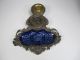 Antique Porcelain And Bronze Inkwell Metalware photo 3