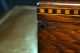 Antique Wooden Sewing Box With Inlaid Rosebuds And Geometric Patterns Circa 1860 Boxes photo 9