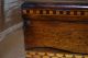 Antique Wooden Sewing Box With Inlaid Rosebuds And Geometric Patterns Circa 1860 Boxes photo 7