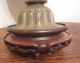 Rare Antique Asian Handmade Heavy Thick Brass Ornate Electric Table Lamp Handmad Metalware photo 5