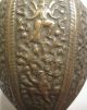 Rare Antique Asian Handmade Heavy Thick Brass Ornate Electric Table Lamp Handmad Metalware photo 6