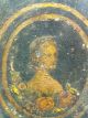 Antique Attractive Decorative Tea Tin With Painted Lady. Metalware photo 1