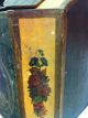 Antique Attractive Decorative Tea Tin With Painted Lady. Metalware photo 4