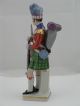 Porcelain Military Figurine: 11th Highland Regiment 1808,  Soldier,  Bohne? Mark Figurines photo 2