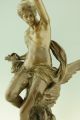 Antique Bronze Woman On An Eagle By Emile Picault 37 Inch France 1880 Metalware photo 6