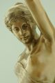 Antique Bronze Woman On An Eagle By Emile Picault 37 Inch France 1880 Metalware photo 8