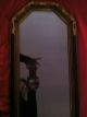 Antique Black And Gold Gesso Wood Mirror With Gilded Top All Mirrors photo 3