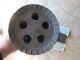 Unusual Early American Antique Round Tin Candle Mold Metalware photo 3