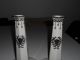 Antique Lenox Belleek Sterling Silver Overlay Tall Candlesticks,  Nr Candlesticks photo 2