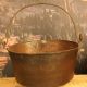 Very Heavy Circa 1840 ' S Antique Cast Copper Pot With Wrought Iron Handle Metalware photo 1