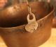 Very Heavy Circa 1840 ' S Antique Cast Copper Pot With Wrought Iron Handle Metalware photo 4