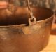 Very Heavy Circa 1840 ' S Antique Cast Copper Pot With Wrought Iron Handle Metalware photo 5