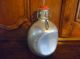 Old French Metal - Alu Alu Flask : W/ Label Tournus Le Grand Tetras Metalware photo 2