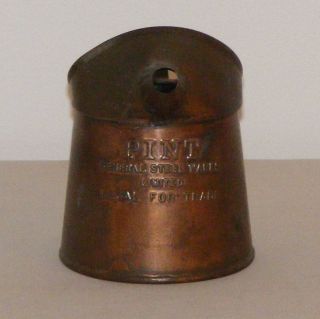 Antique Gsw Copper Metal Measuring Pint Pitcher Jug General Steel Wares photo