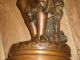 Antique Magnificent Enormous Statue Régule Bronze Signed Moreau Circa 1900 Metalware photo 6