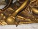 Fabrication Francaise Antique Lady Clock Art Nouveau Antique Signed Metalware photo 9