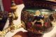 Antique 1920 Persian Decorative Miniture Hand Painted Samavar Metalware photo 2