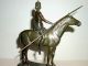 Antique Thiermann Bronze - Athena On Horseback Metalware photo 2