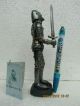 Knight Statue Royal Standing Guard Collectible Decorative Metalware photo 4